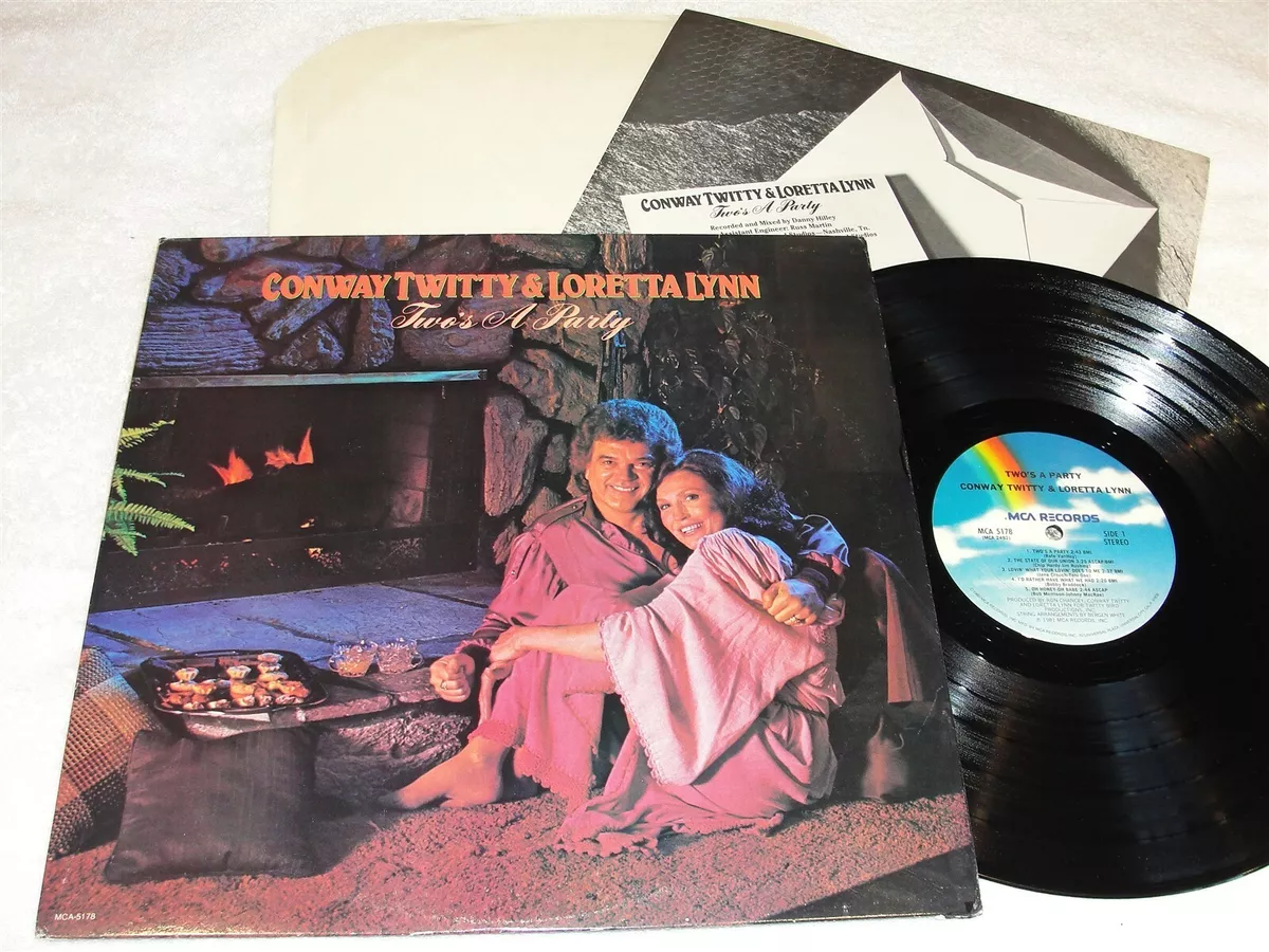 Conway Twitty/Loretta Lynn "Two''s A Party" 1981 Country LP, Nice EX!, +Insert | eBay