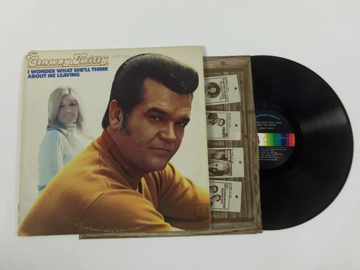 I Wonder What She'll Think About Me Leaving by Conway Twitty Vinyl Record LP | eBay